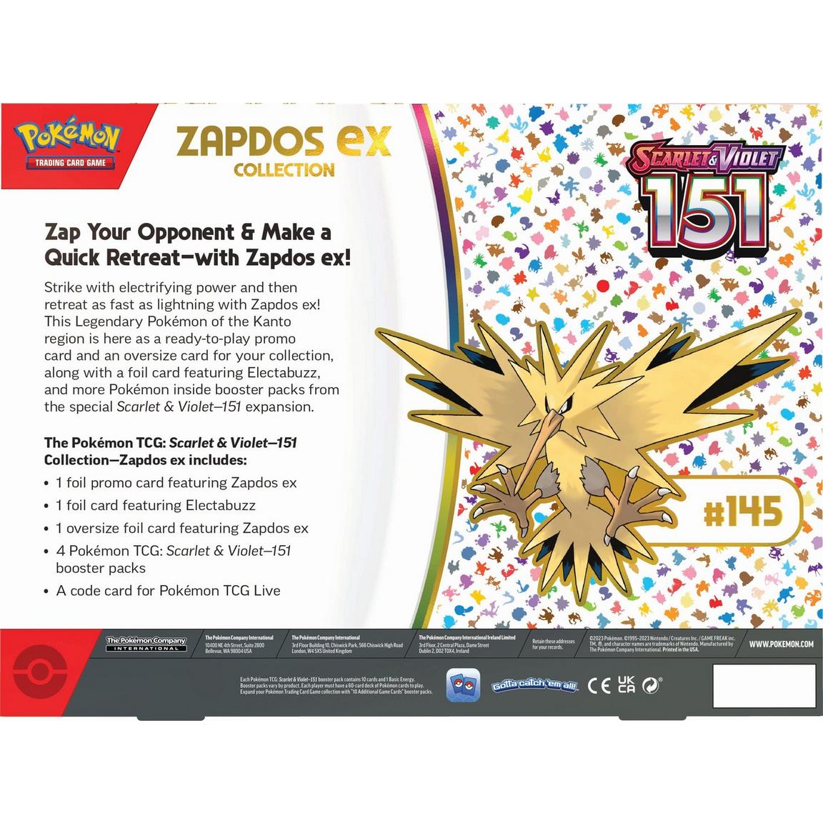Pokémon TCG: Scarlet & Violet 3.5: 151: Zapdos ex