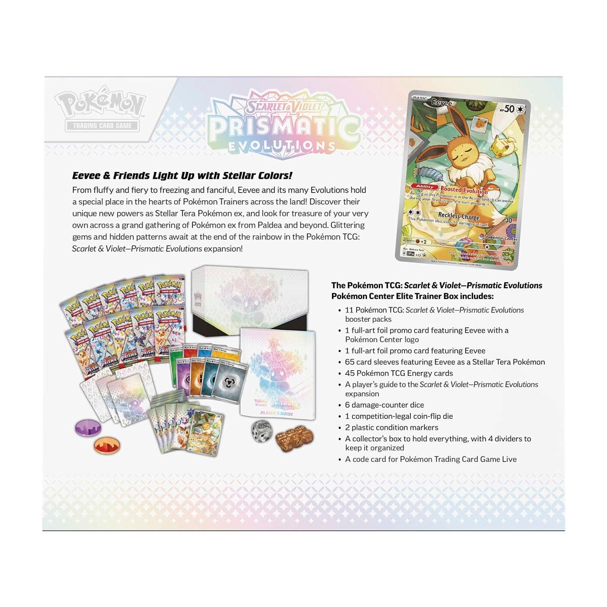 Pokémon TCG: Scarlet & Violet 8.5: Prismatic Evolutions: Elite Trainer Box PKC